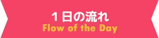 1日の流れ-Flow of the day-